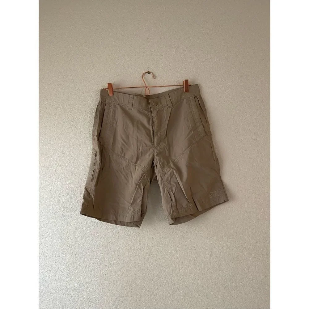 The north face men’s cargo tan shorts size 34‎